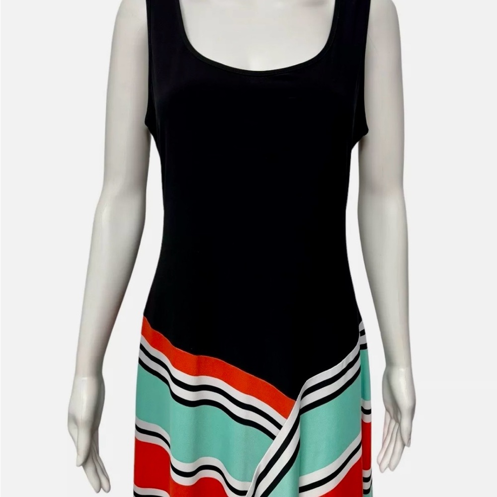 MSK dress size XL. Black with pretty “skirt” orange, turquoise and black. - Picture 5 of 7